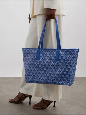 Liberty of London Iphis Blue Large Marlborough Tote Bag